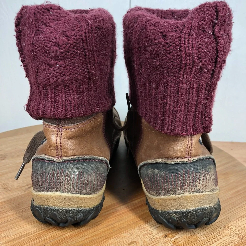 Merrell Dauphine Womens size 8 shoes brown leather waterproof winter boots